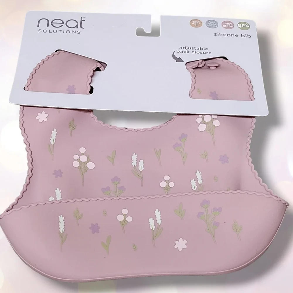 Baby Toddler Kid Silicone Bib / Food Catcher / Waterproof / BPA + Phalates Free